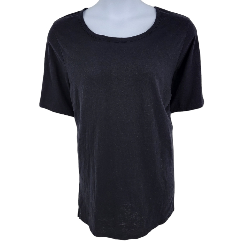 Lane Bryant Black Textured Tunic/T Shirt Loose Fit‎ Size 26/28